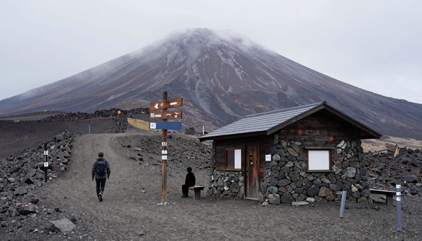 Un père laisse son fils de sept ans épuisé seul sur le mont Fuji