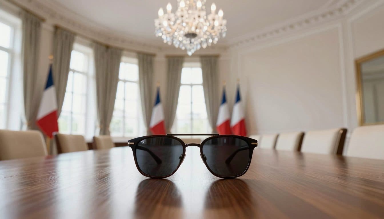 Macron porte à nouveau des lunettes de soleil à l'intérieur – pour des raisons de santé