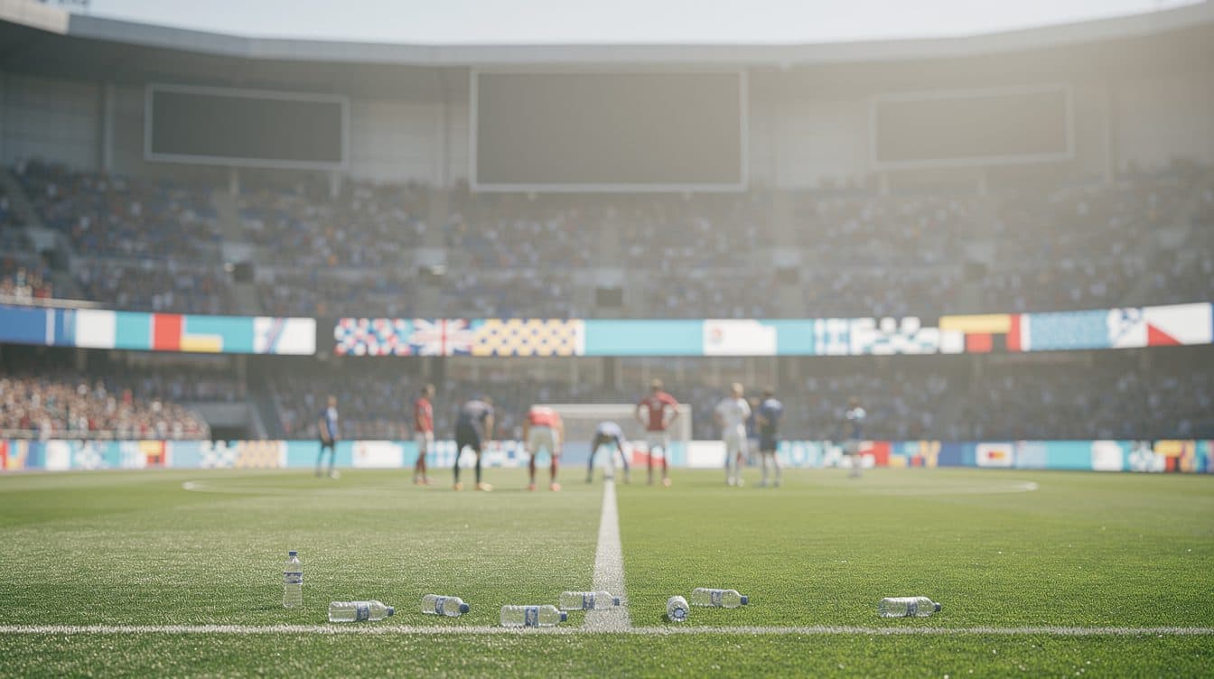 Pauses hydratation à la Coupe du Monde de football : les joueurs en profitent, la publicité aussi
