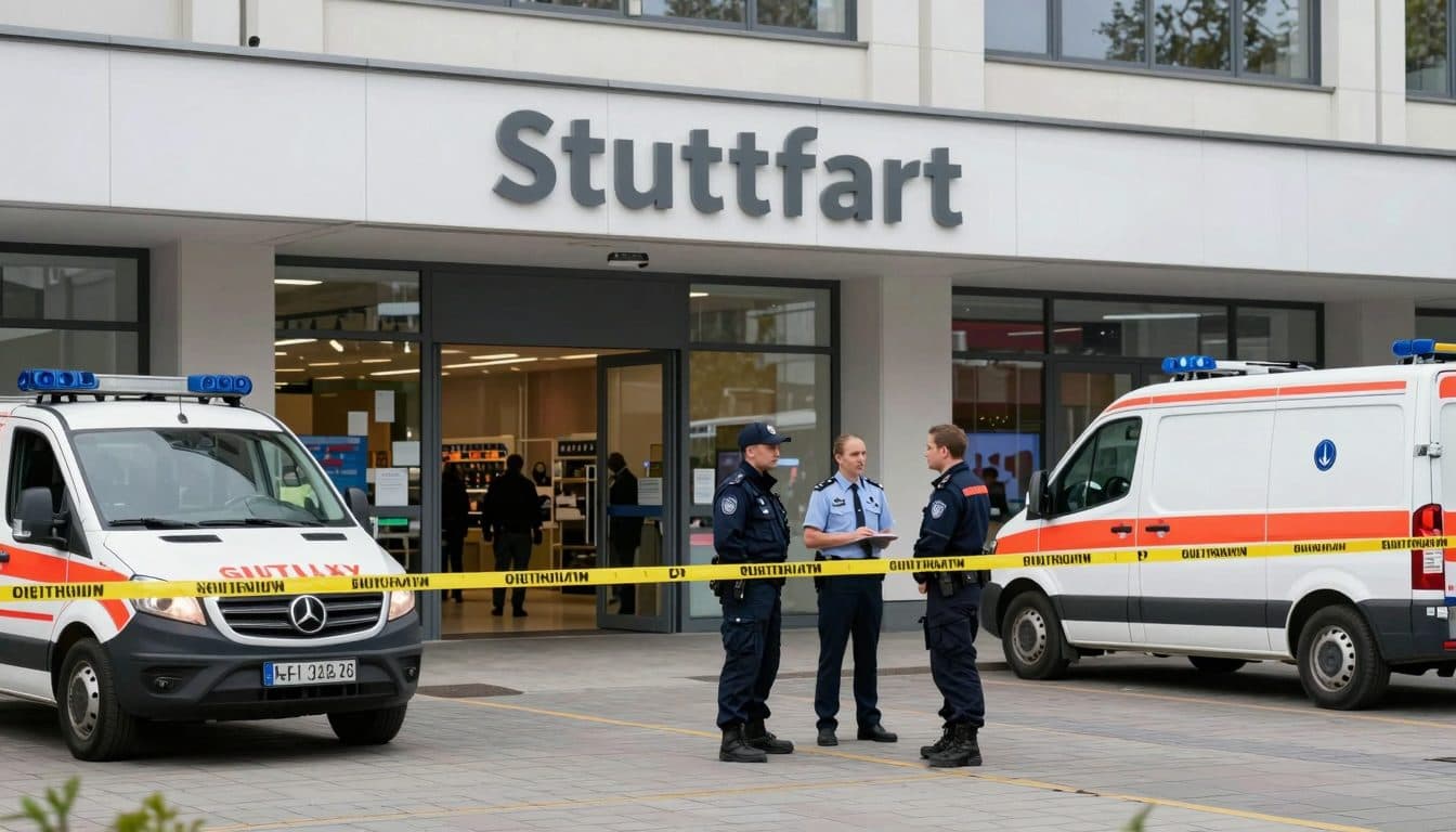 Attaque dans un centre commercial de Stuttgart : une femme de 47 ans poignardée et brûlée – un suspect arrêté