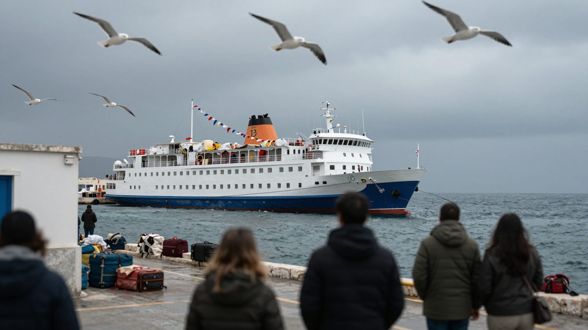 Des vents violents en Grèce augmentent le risque d'incendies de forêt et perturbent le trafic des ferries