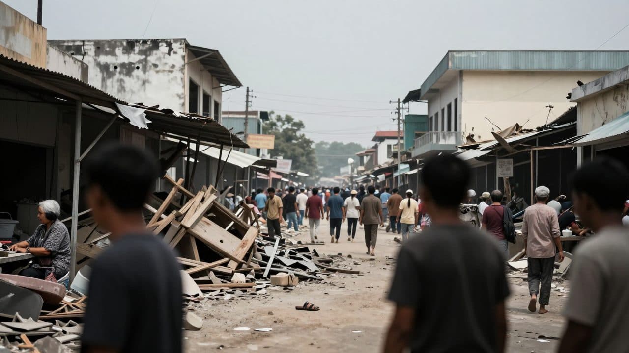 Frappe aérienne sur un marché dans l'État Rakhine, dans l'ouest du Myanmar, fait près de 50 morts