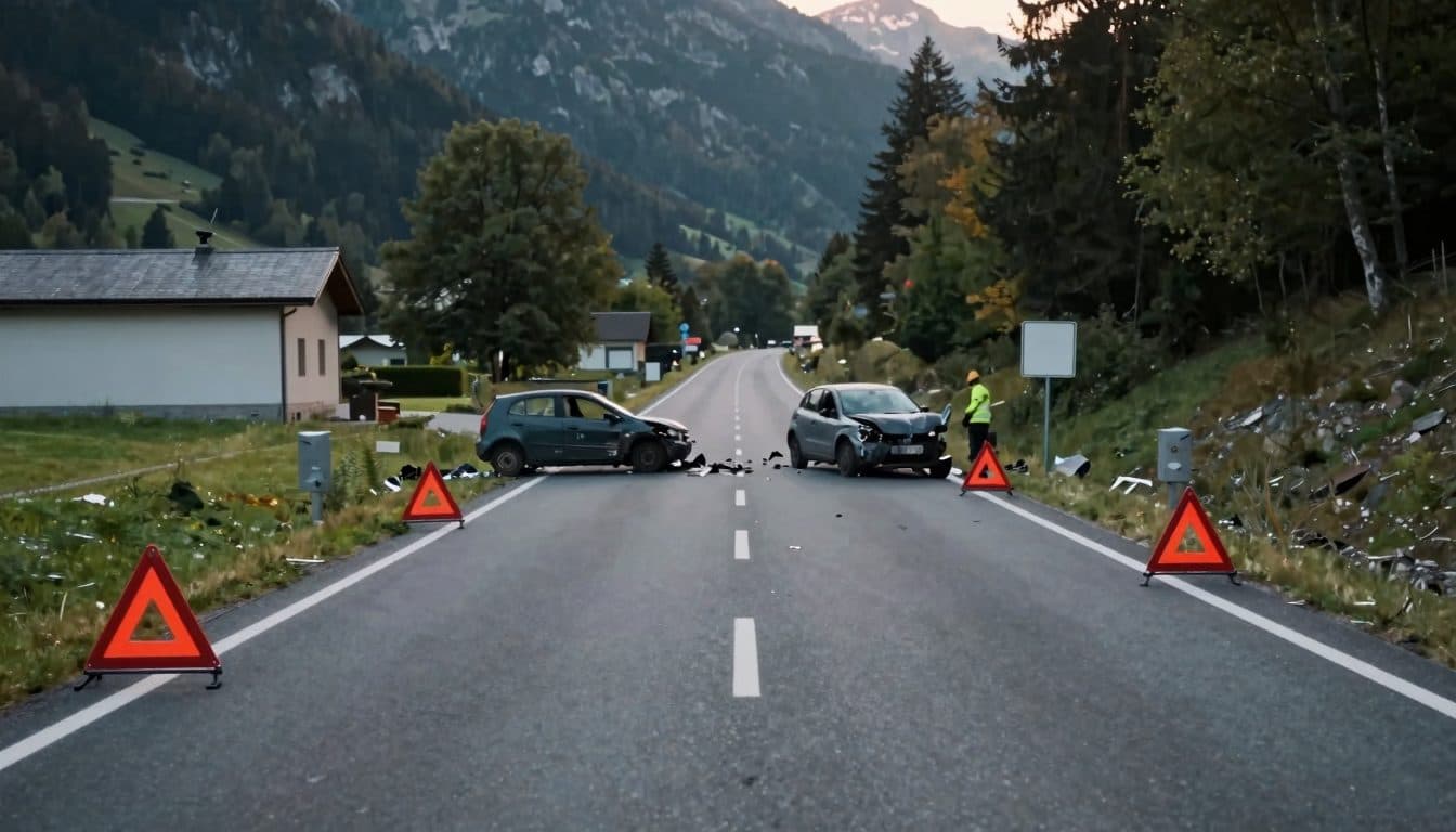 Accident frontal grave sur la Murtal Straße : un homme de 63 ans blessé grièvement