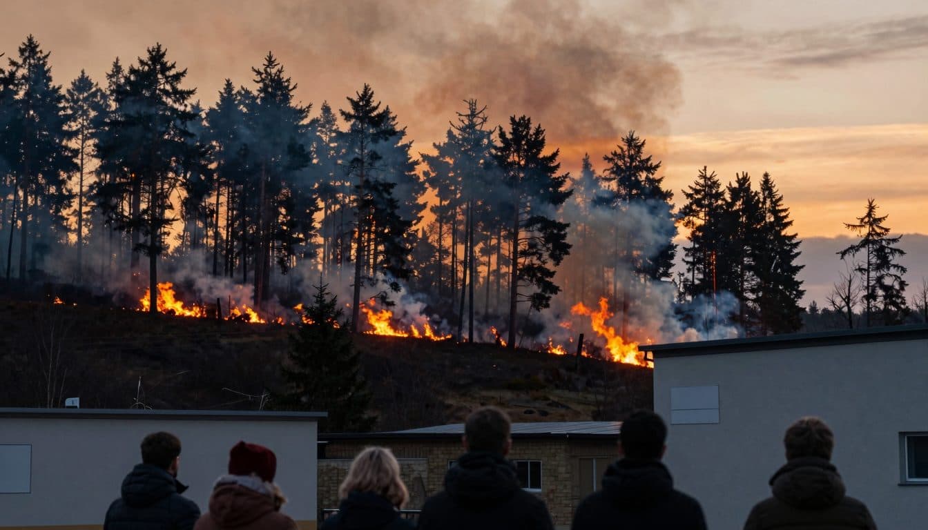 Incendie de forêt à Hürtgenwald : le feu dans l'Eifel se propage, la Bundeswehr soutient les opérations d'extinction