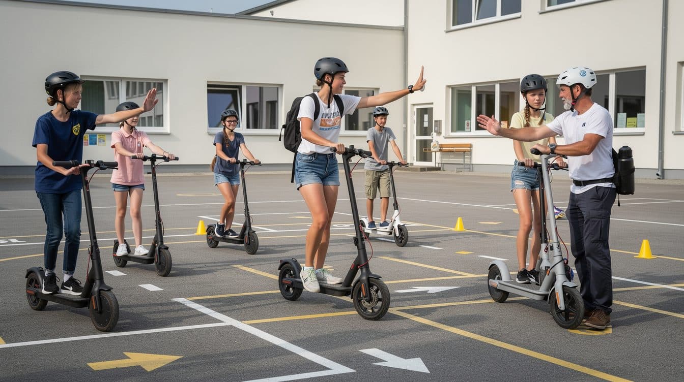 Düsseldorf : Une Académie pour apprendre aux élèves à rouler en trottinette électrique en toute sécurité