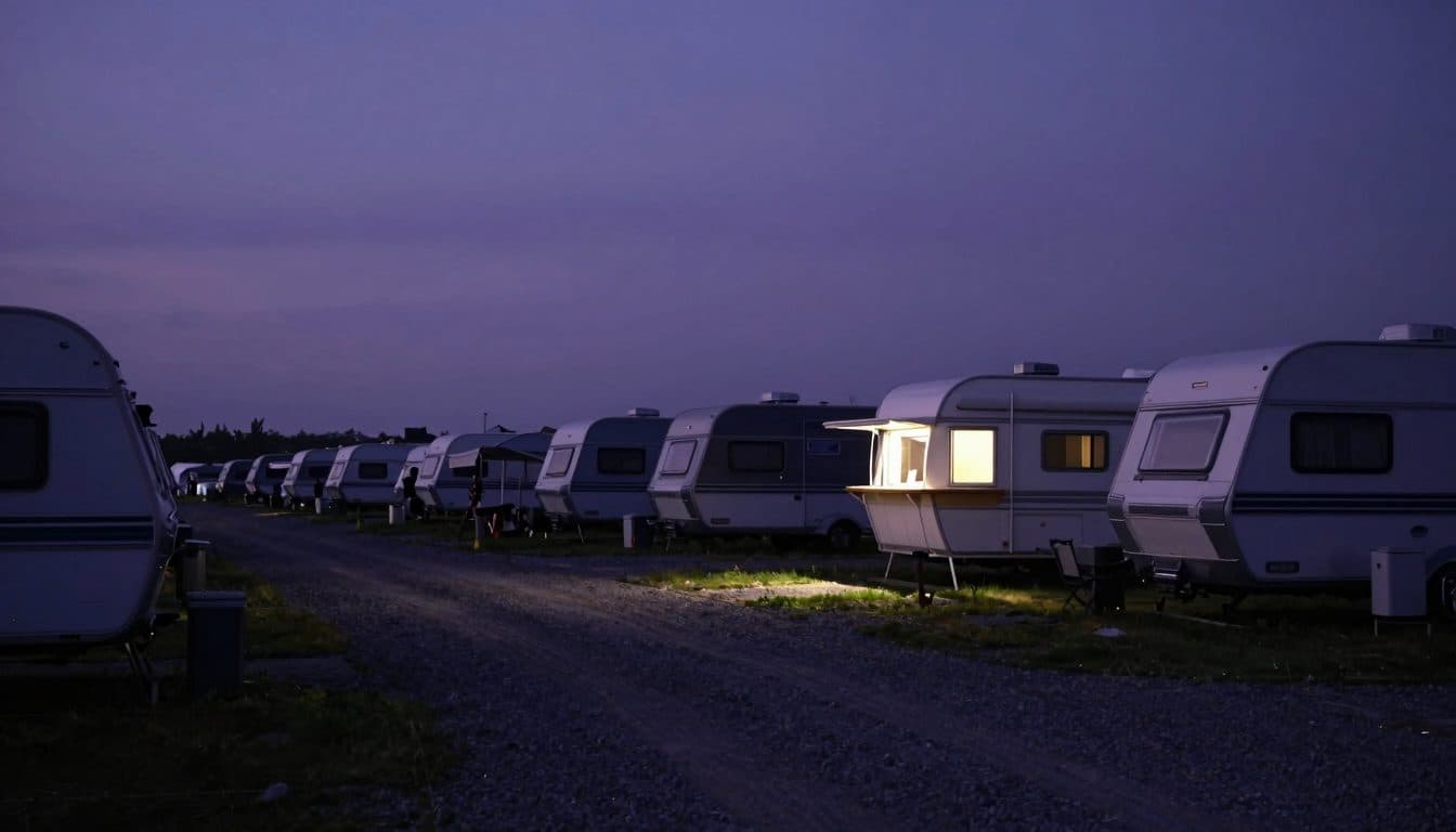 Une femme mord un gérant de camping et s’enfuit en voiture à travers le terrain