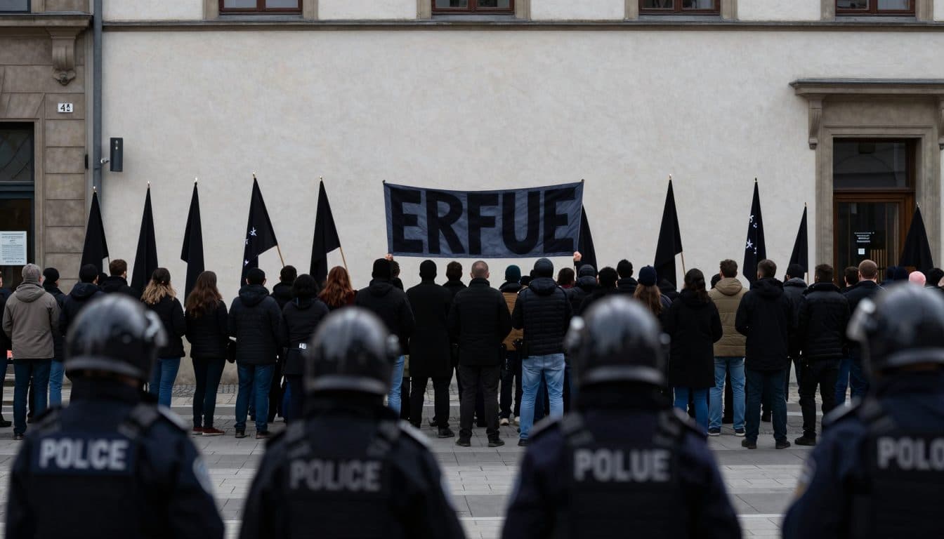 Congrès fédéral de l'AfD à Erfurt : des dizaines de milliers de manifestants et un dispositif policier de grande ampleur attendus