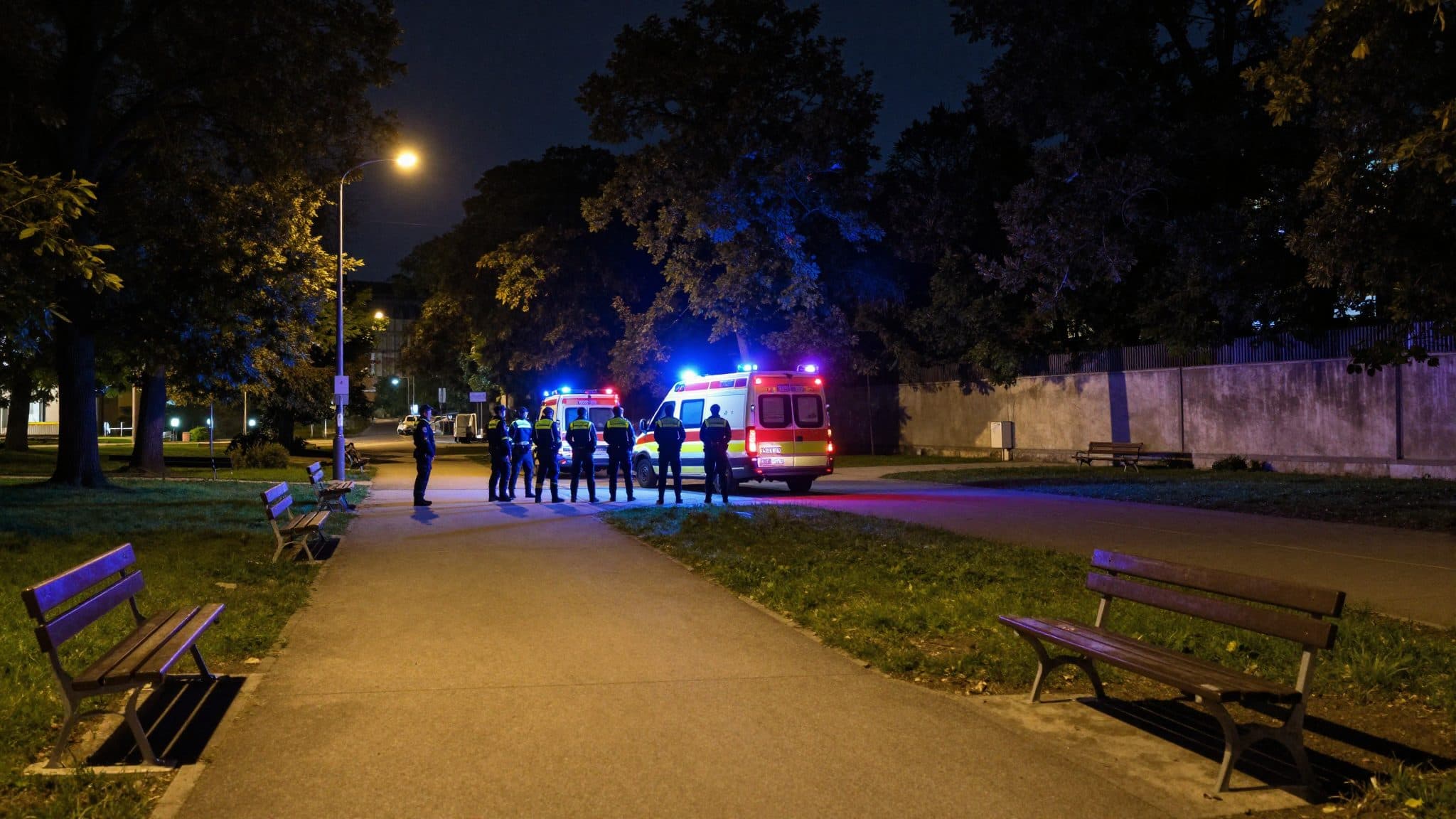 Incident agressif au Stadtpark de Vienne : un homme s'en prend aux secouristes et aux policiers