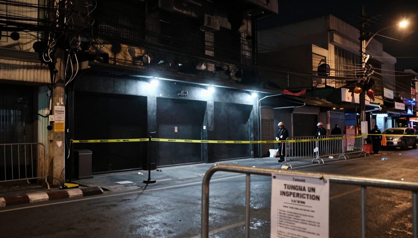 La Thaïlande annonce un examen complet des établissements de loisirs après l'incendie meurtrier dans un pub de Bangkok qui a fait 30 morts