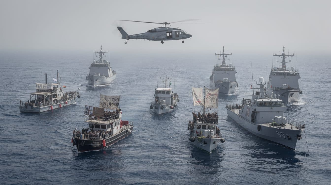 Israël stoppe une flottille humanitaire vers Gaza et arrête des militants, dont trois Autrichiens