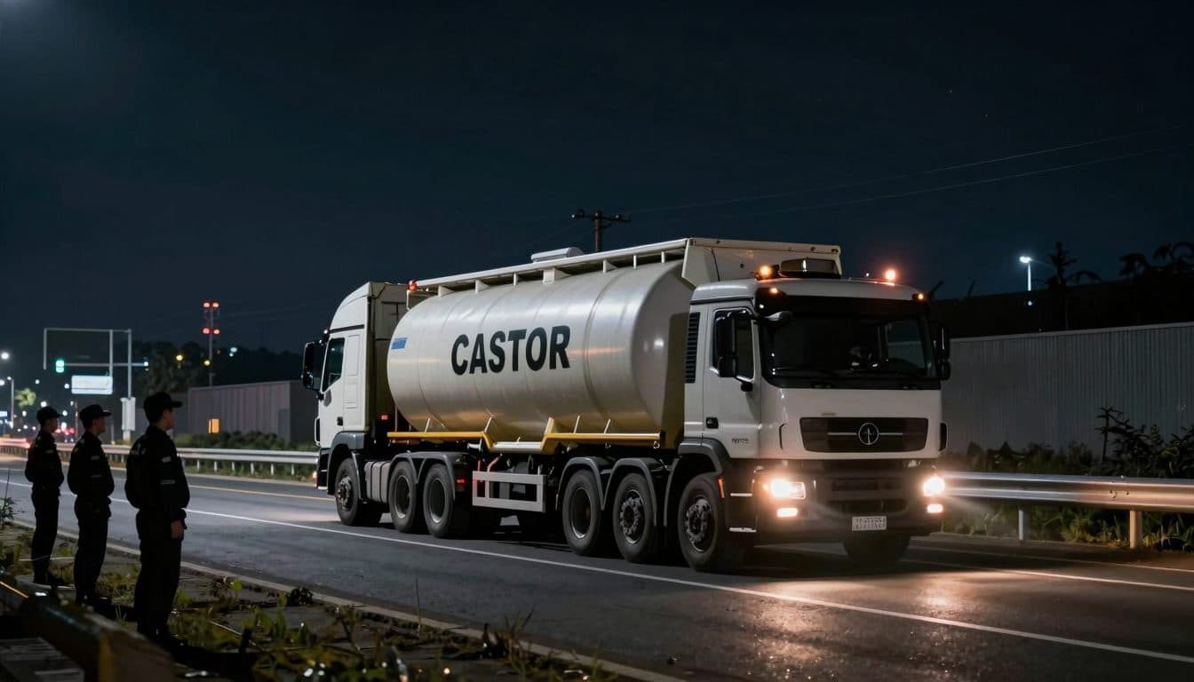 Le sixième conteneur Castor en provenance de Jülich est arrivé au site de stockage intermédiaire d'Ahaus