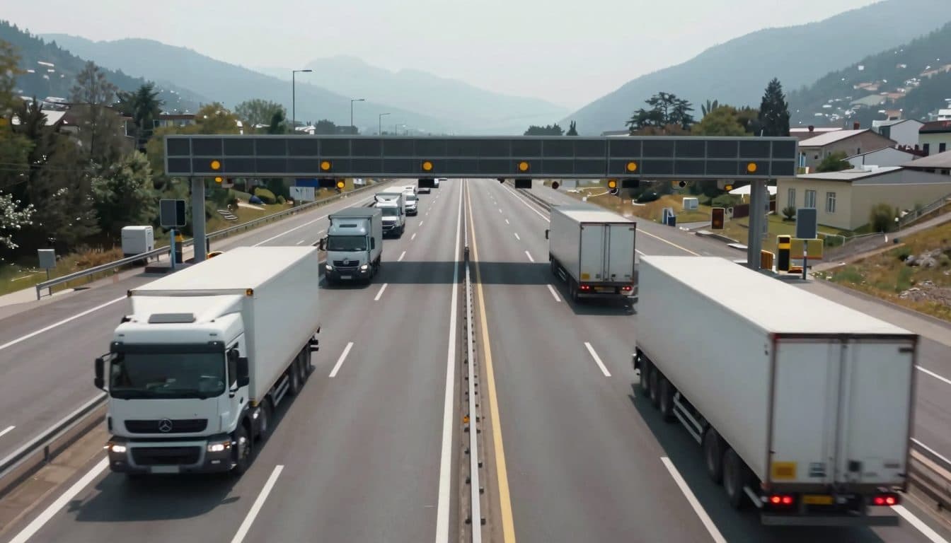 Des documents suggèrent les avantages d'un péage poids lourds généralisé