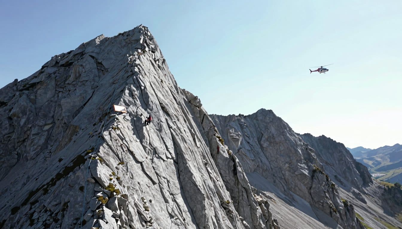 Une alpiniste de 57 ans chute dans sa corde au Tyrol et est hélitreuillée