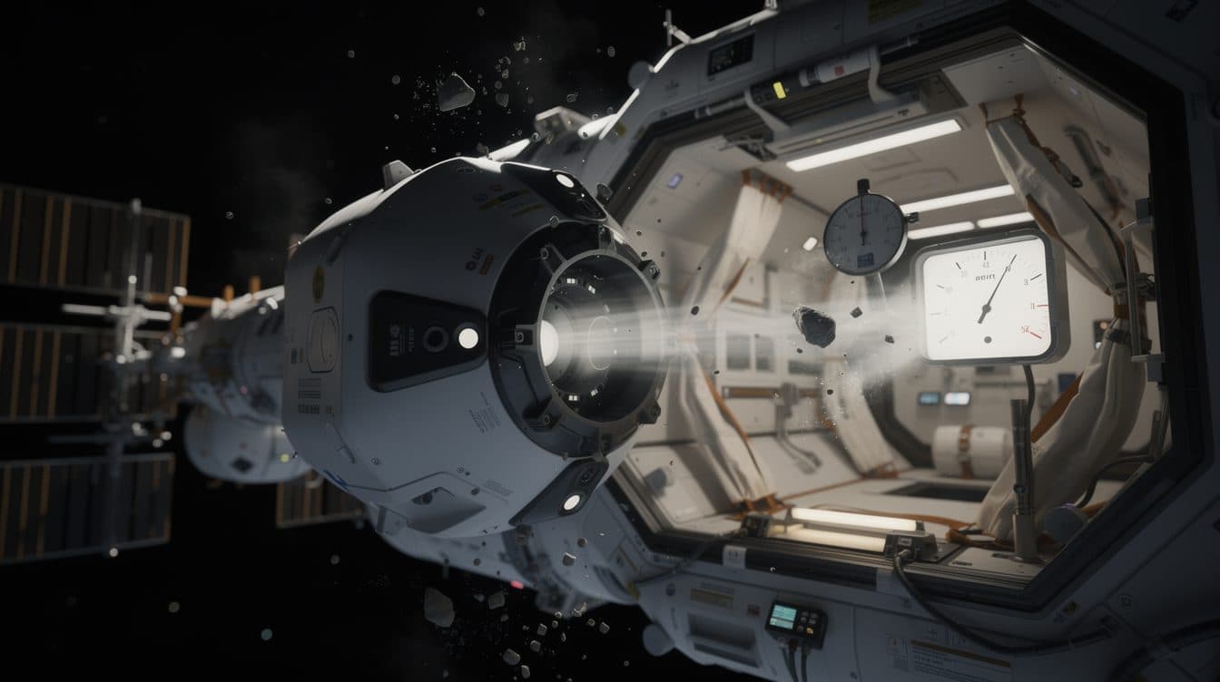 Fuites d'air sur l'ISS : des astronautes se réfugient brièvement dans le Crew Dragon