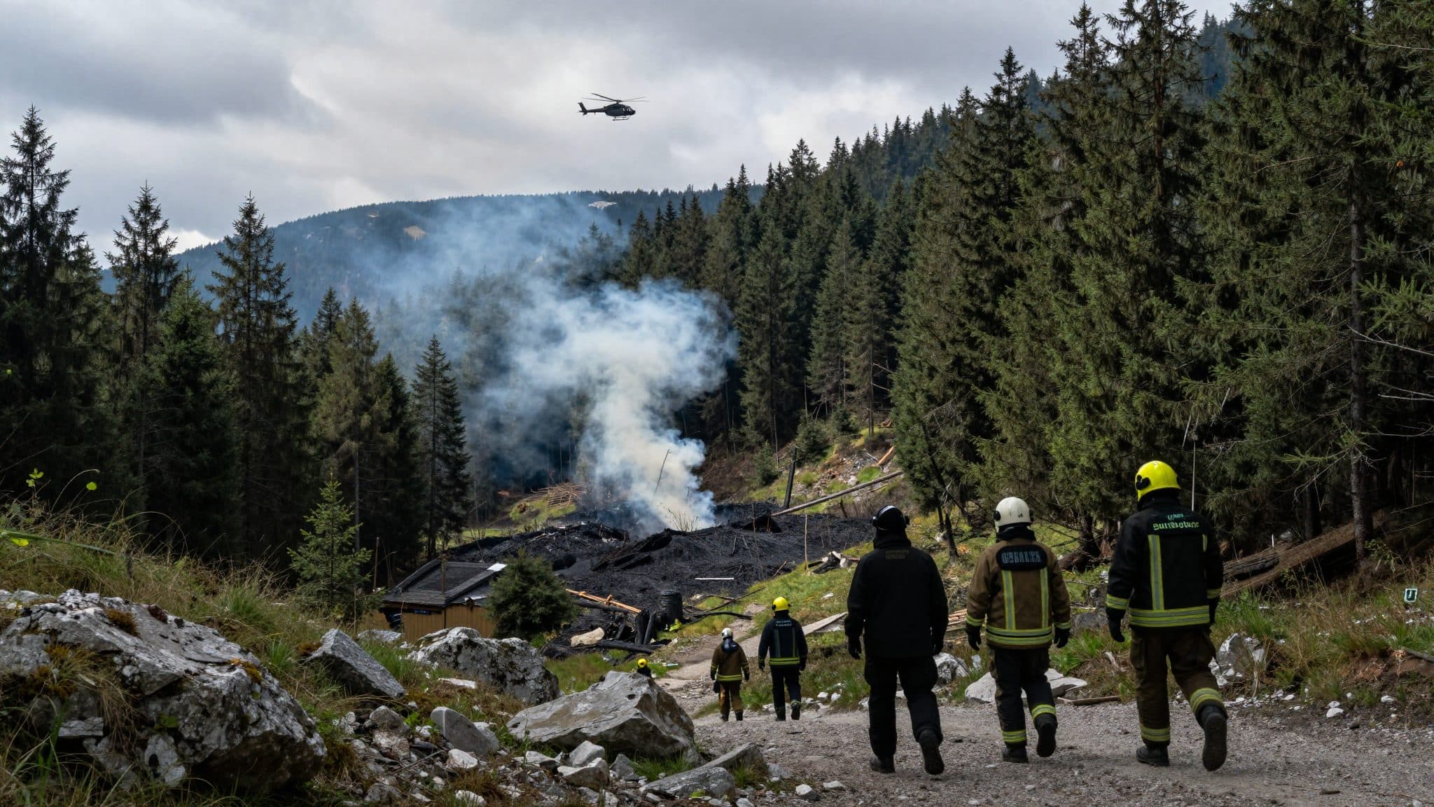 Un éclair probablement à l'origine d'un incendie de forêt dans le district de Villach
