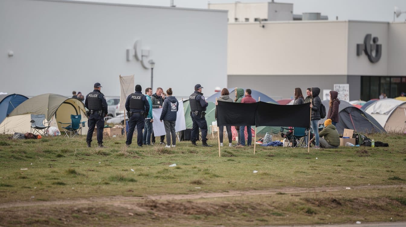 Manifestation pour le climat : le départ devant la centrale à gaz de Werne interdit par la justice