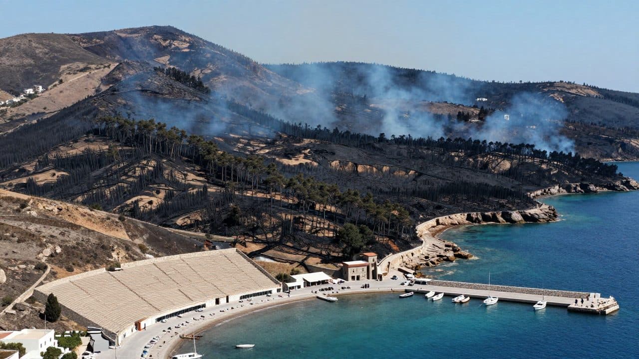 Incendie sur l'île croate de Brač : plus de 3 500 hectares de terres détruits