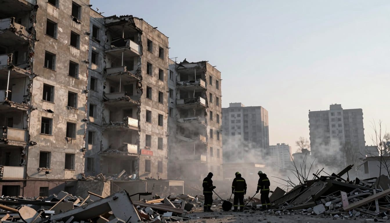 Les attaques russes sur Kiev font au moins neuf morts