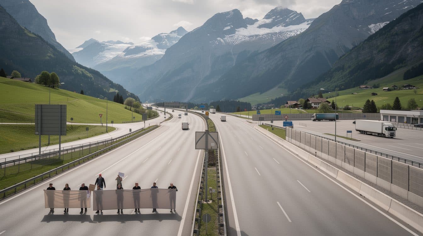 Totale Blockade des Brenner-Korridors: Bürgermeister setzt mit Demo ein Zeichen gegen den Transitverkehr