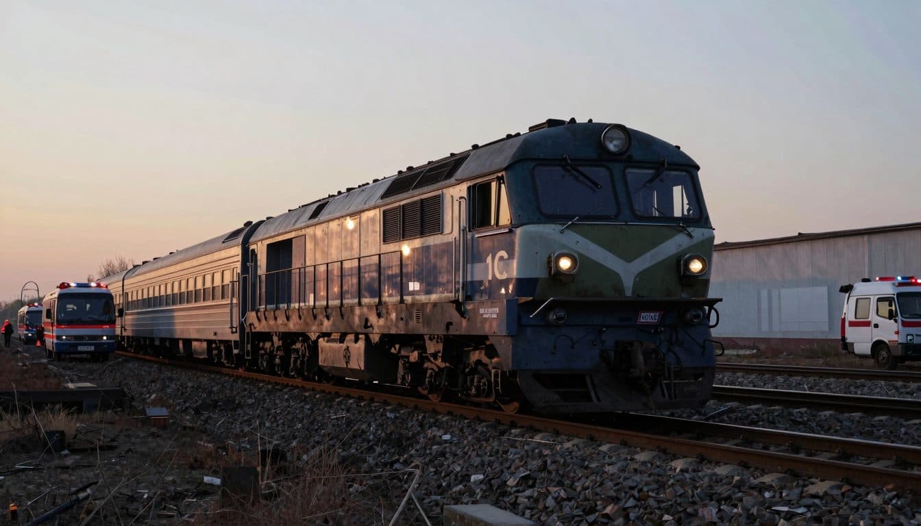 Un drone russe frappe un train de passagers en route vers Odessa