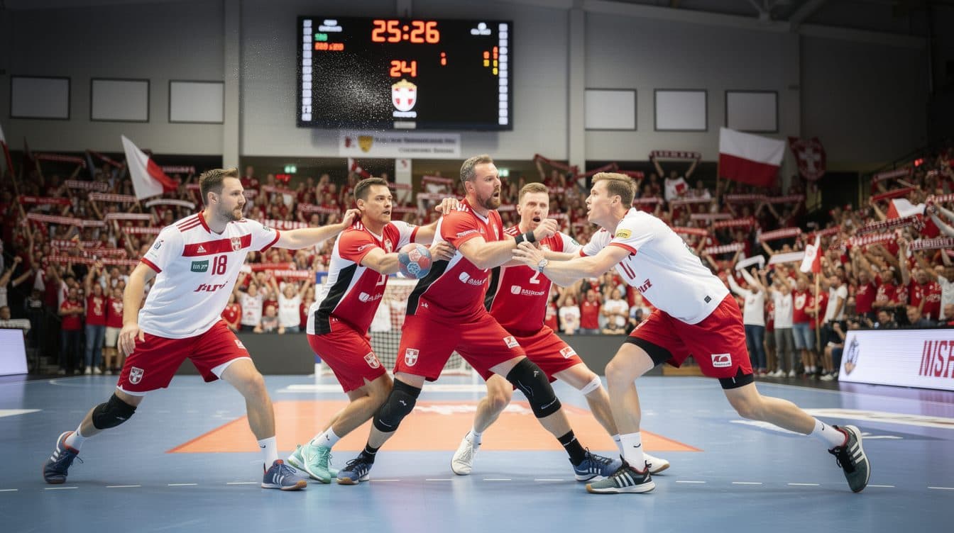 L'équipe autrichienne de handball s'incline 25-26 contre la Pologne en match aller des barrages de qualification pour la Coupe du Monde