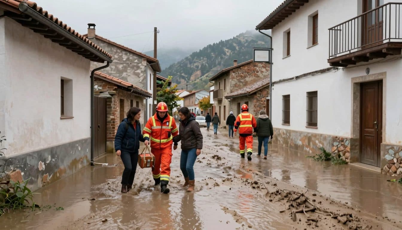 Deux morts lors d'inondations et d'un glissement de terrain dans la province espagnole de León