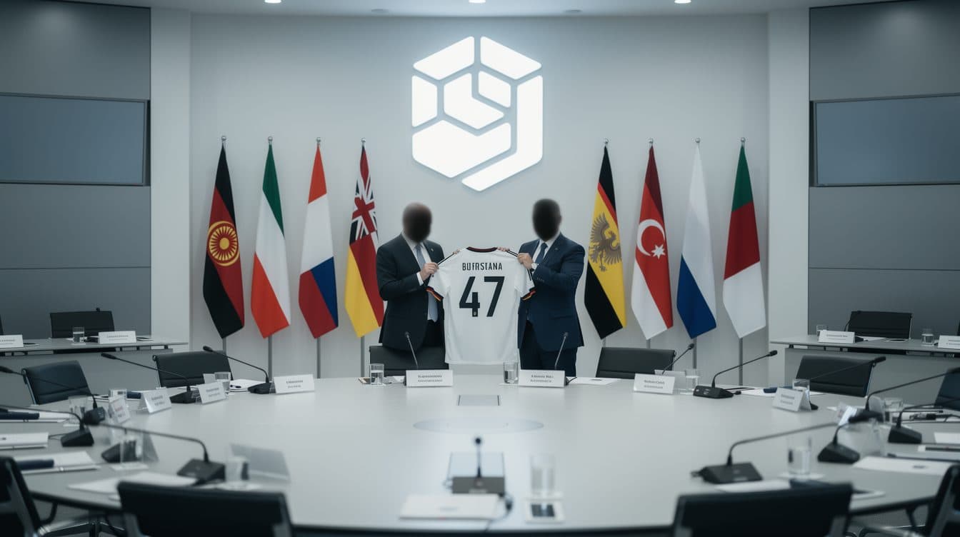 Merz remet à Trump un maillot de l'équipe nationale allemande de football lors du sommet du G7