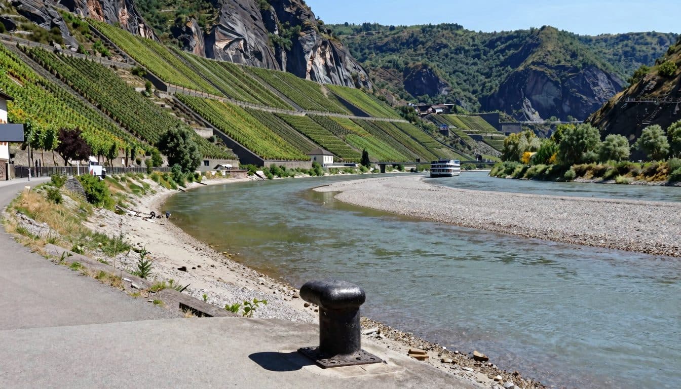 La sécheresse en Hesse réduit le débit du Rhin et menace les bateaux-hôtels dans la haute vallée moyenne