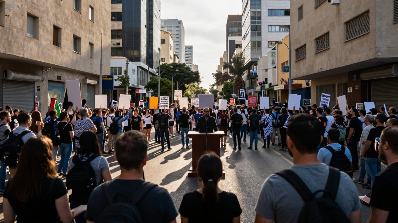 Manifestation de masse à Tel-Aviv pour exiger une enquête sur l’attack Viewing du Hamas