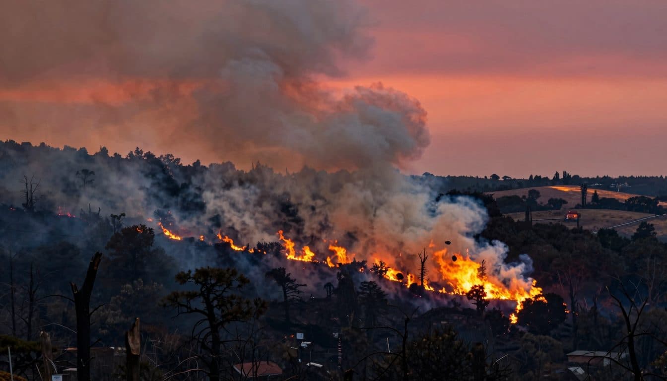 Incendie de forêt en Andalousie : 8000 hectares touchés – opération majeure dans la province de Huelva