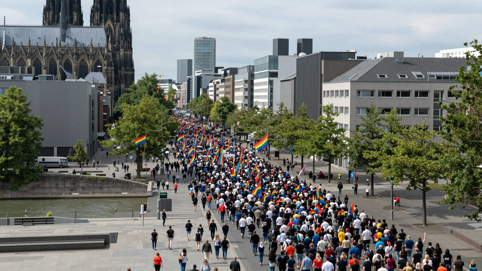 Une marche des fiertés à Cologne en réponse à l'attaque contre le CSD de Berlin