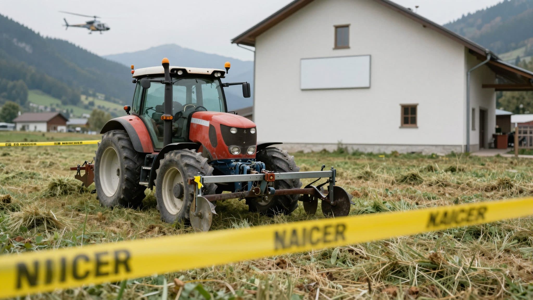 Un homme de 82 ans happé par un faneur rotatif lors de travaux de fenaison – danger de mort