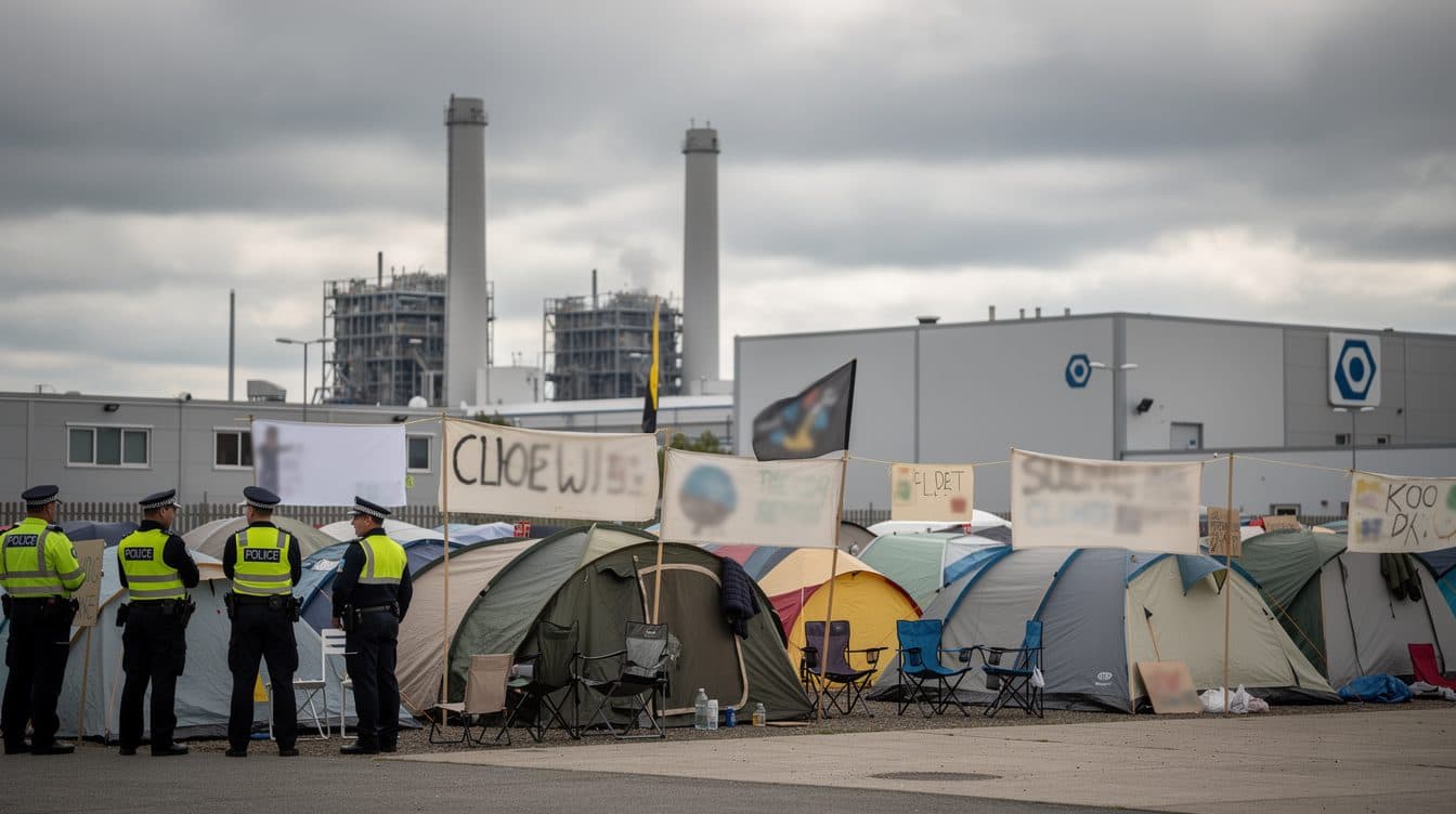 Manifestation pour le climat à Werne : le départ ne pourra pas se faire devant l’usine de gaz