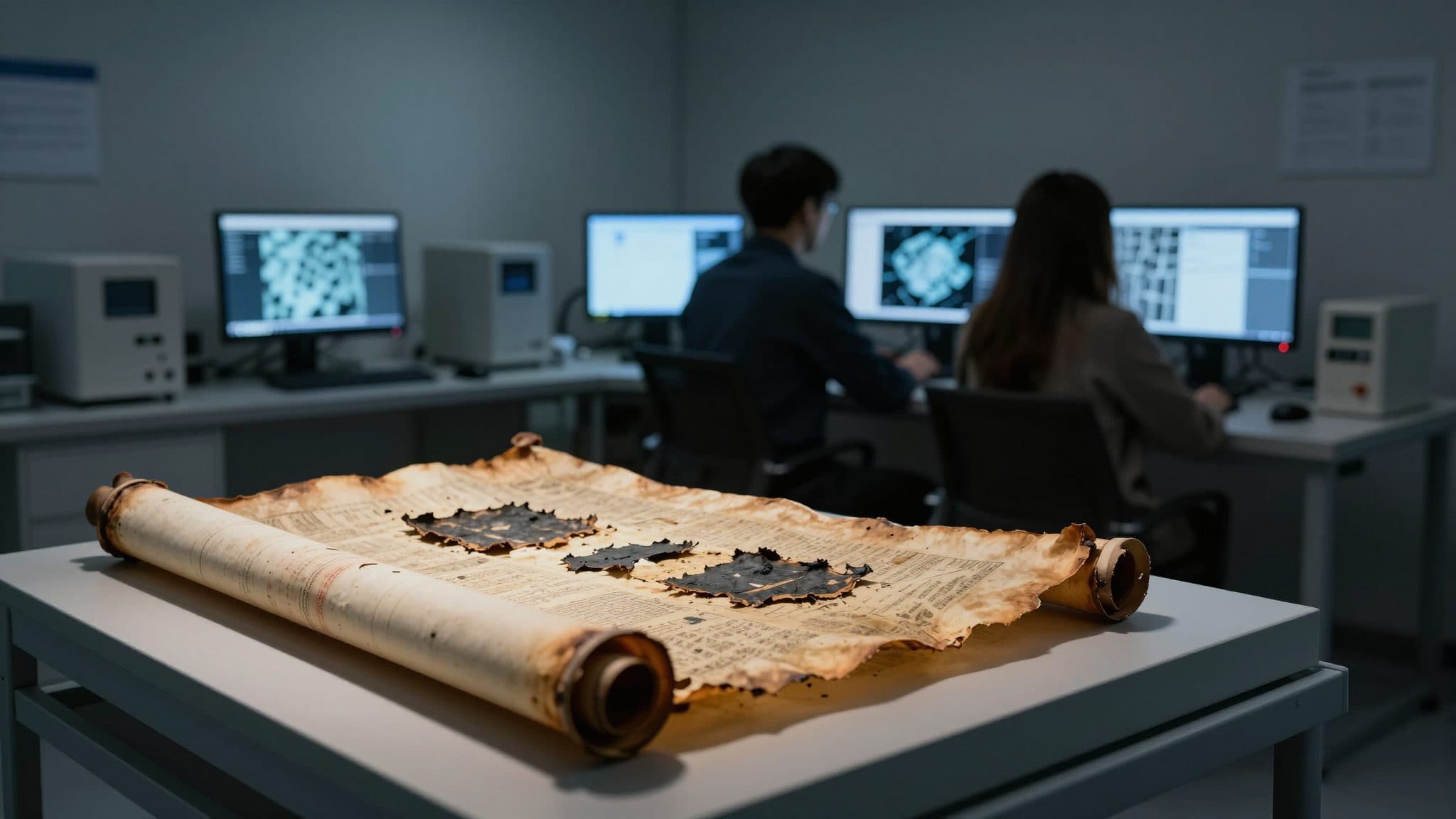 Des chercheurs déchiffrent numériquement des rouleaux carbonisés d'Herculanum – sans les ouvrir