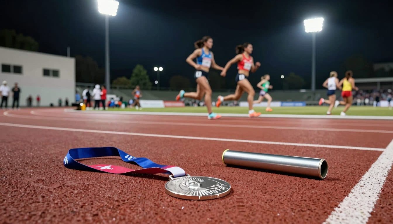 Silber für Schweizer Sprintstaffel der Frauen — Drama um verpatzte Übergabe