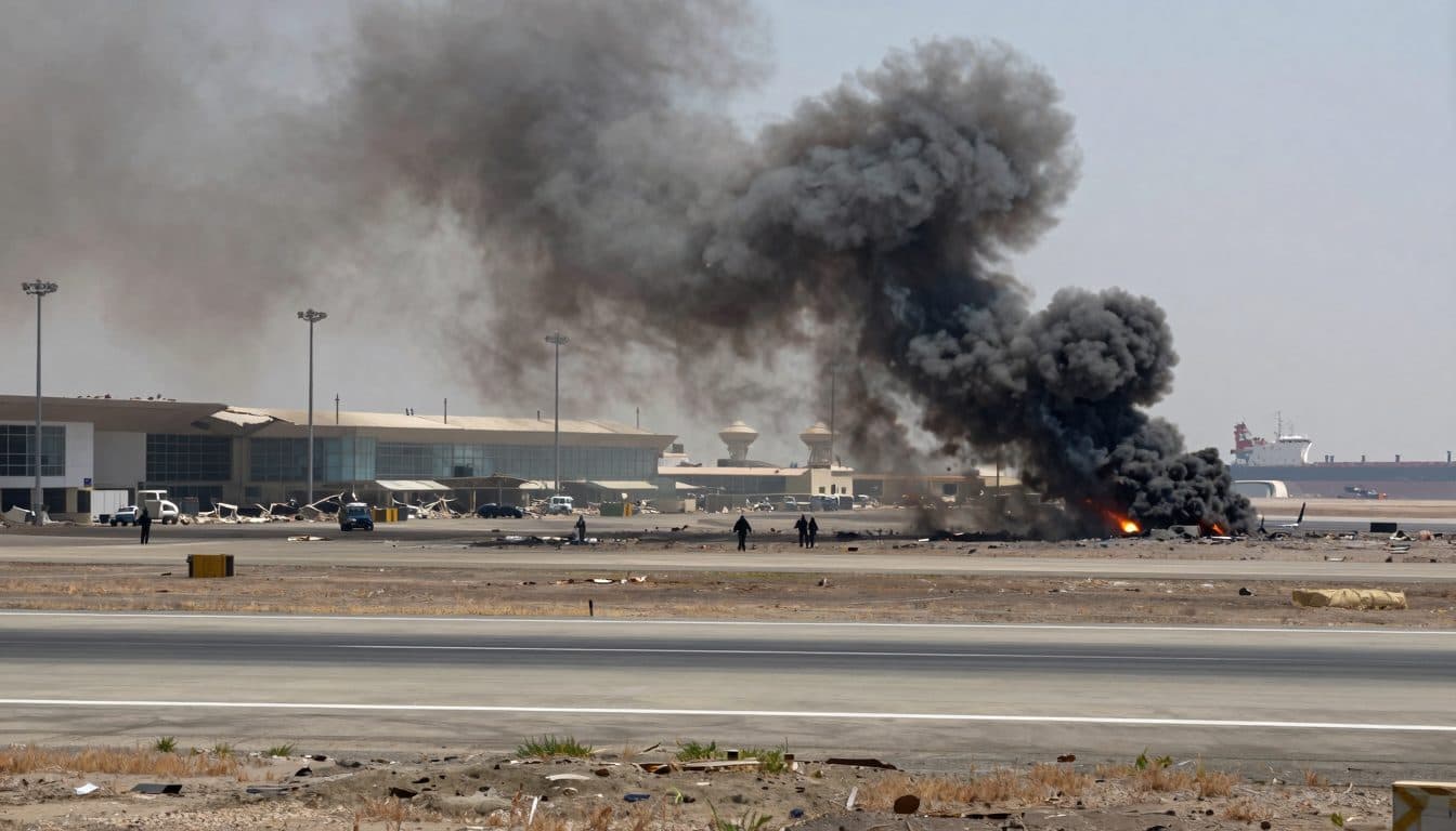 Frappes aériennes lourdes sur l'aéroport de Sanaa, le conflit yéménite s'intensifie