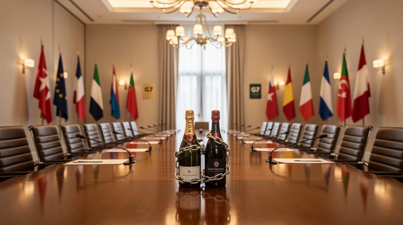 Trump menace d'un droit de douane de 100 % sur les vins français avant le sommet du G7