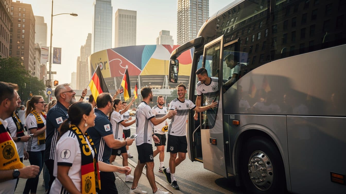 Les joueurs de la Mannschaft prennent en charge le transport de 600 supporters pour le match contre l'Équateur