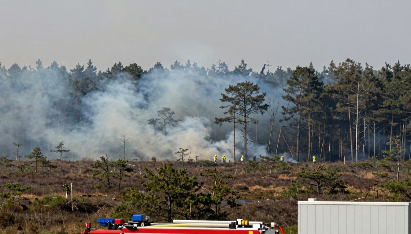 Incendie dans la Lobau à Vienne : opération de grande ampleur des pompiers professionnels
