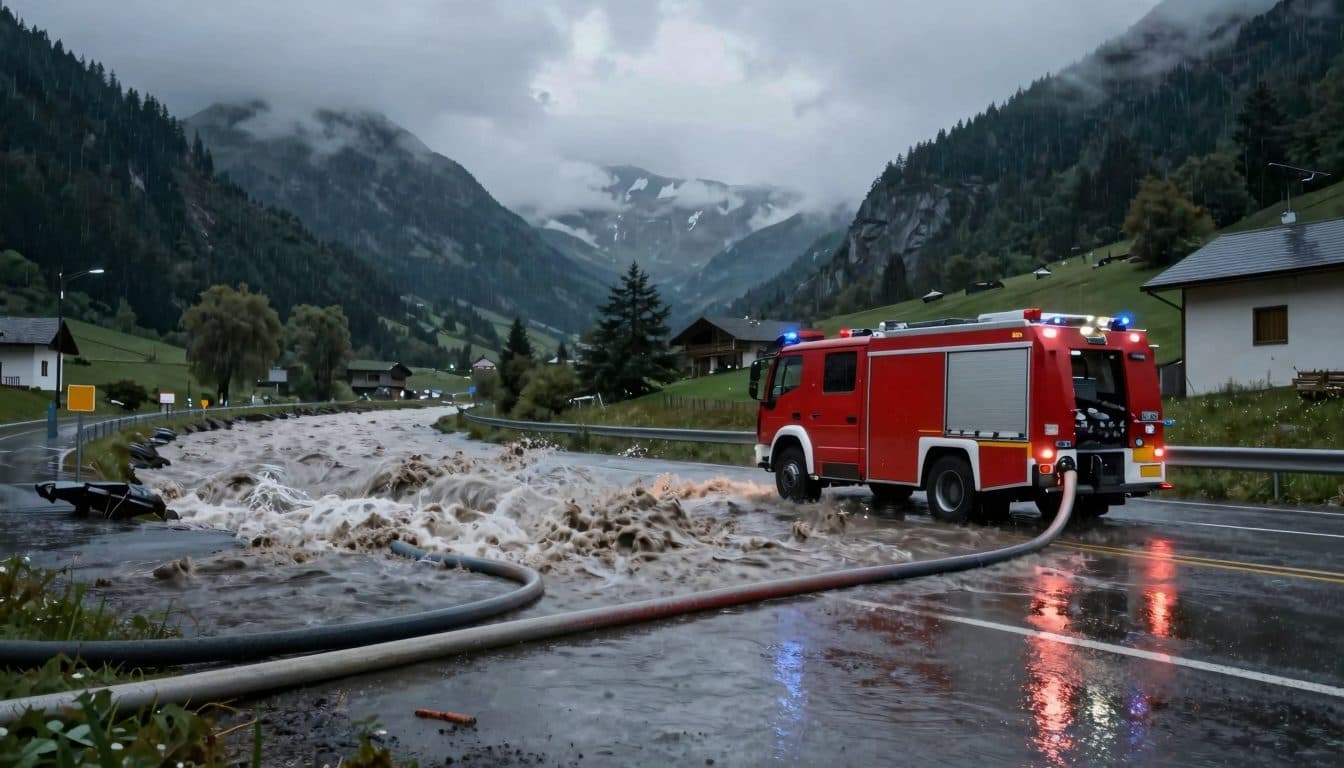 Fortes pluies et orages en Tyrol : une septantaine d'interventions des pompiers dans le district de Kufstein
