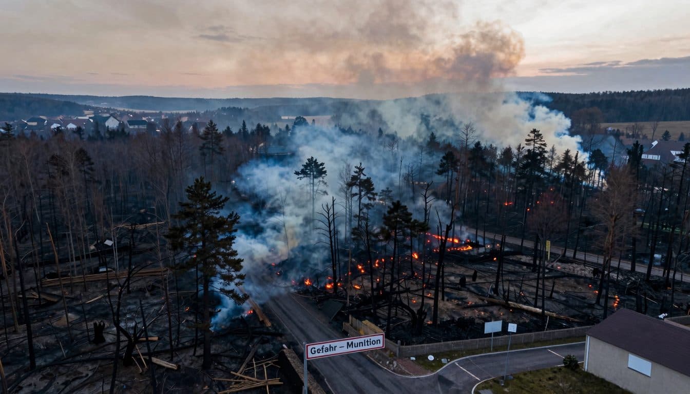 Incendie de forêt dans l'Eifel : les pompiers luttent contre le plus grand feu de l'histoire de Rhénanie-du-Nord-Westphalie
