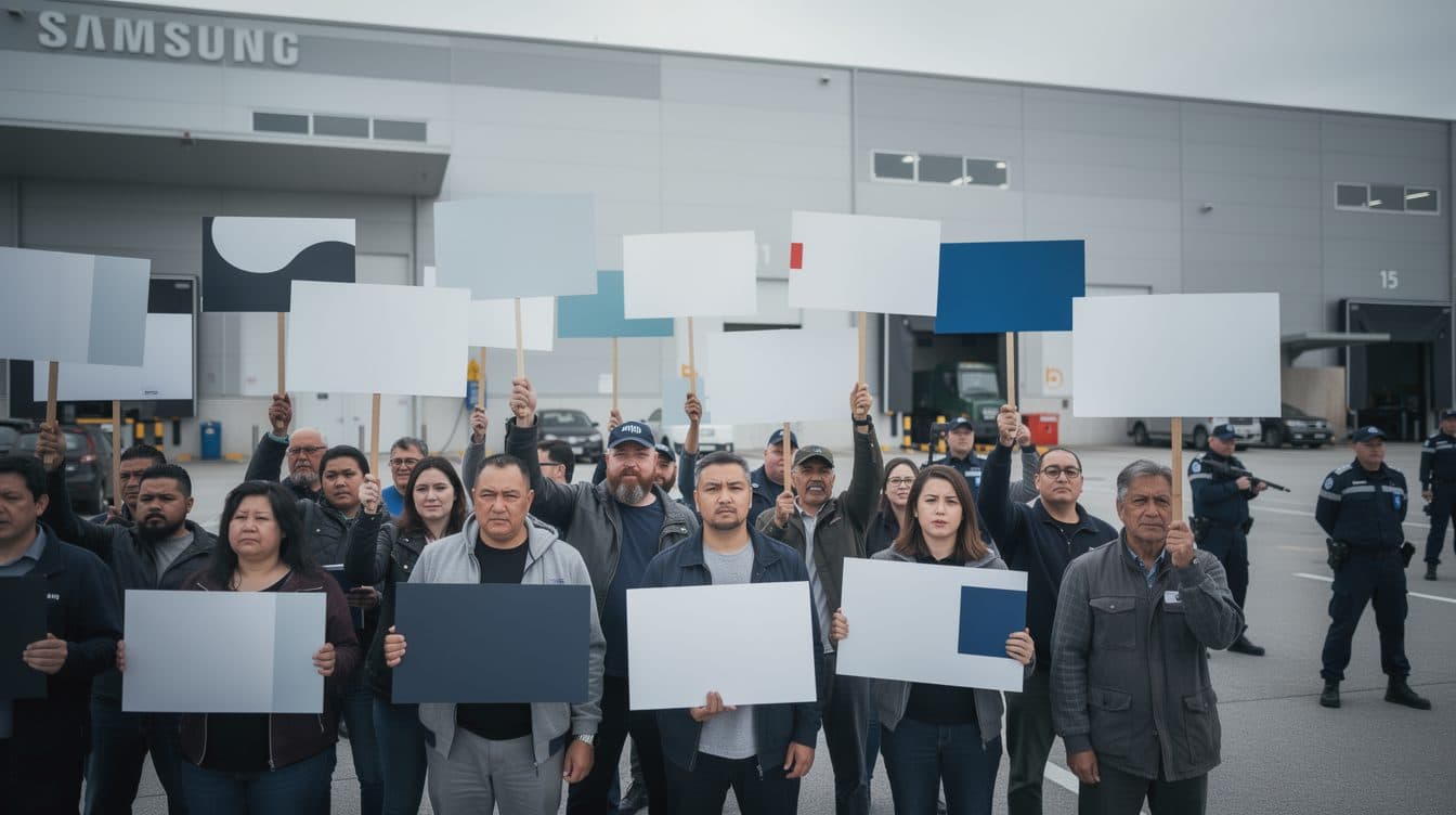 Grève massive chez Samsung après l'échec des négociations sur les primes