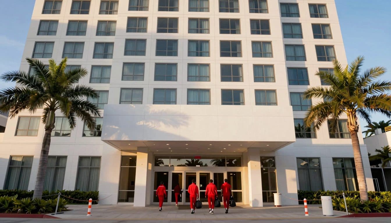 L'équipe nationale de football de Norvège change d'hôtel avant le quart de finale contre l'Angleterre