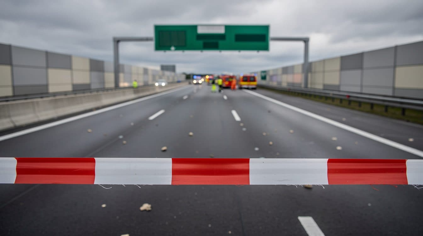 Un accident causé par une conductrice à contresens fait un mort et trois blessés graves sur l'A14 près de Döbeln