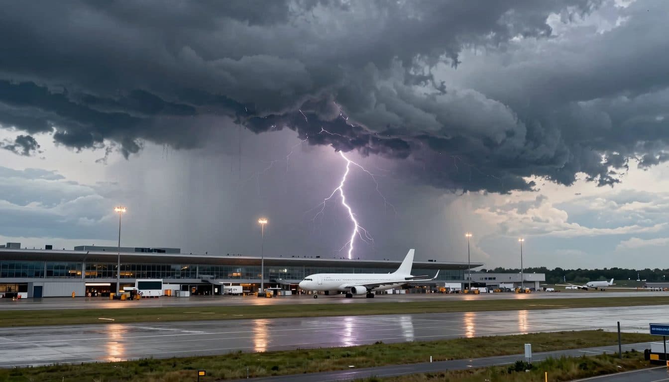 Une tempête provoque un arrêt d'urgence d'environ 30 minutes à l'aéroport de Vienne
