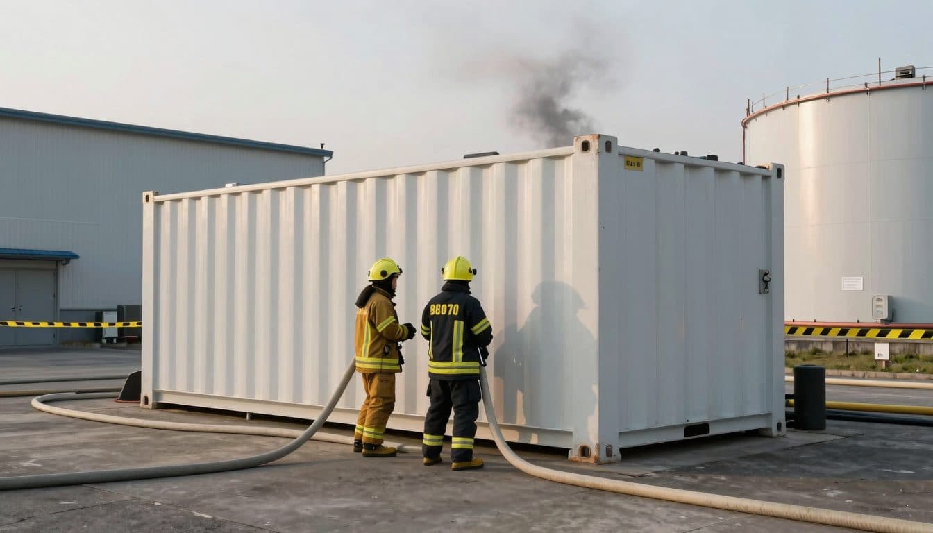 Un stockage de batteries à Bautzen est en feu depuis mardi après-midi – 45 personnes évacuées par précaution