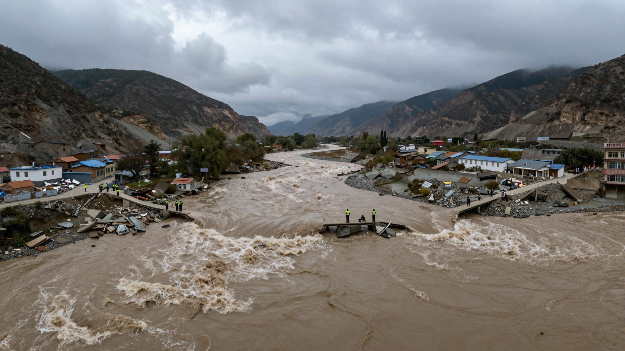 Une coulée de boue dans l'Himalaya fait au moins 165 morts et de nombreux disparus