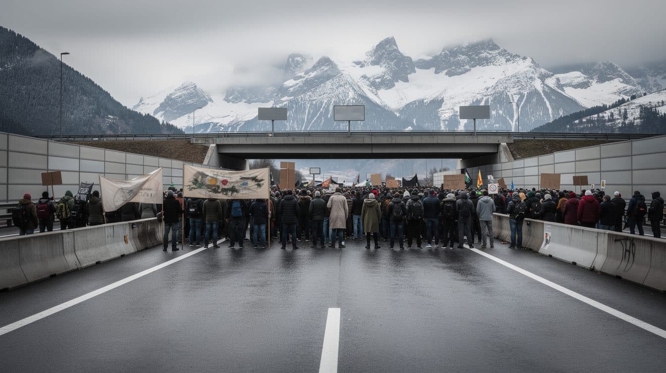 Blocus du Brenner : des milliers de manifestants dénoncent l’asphyxie du trafic de transit
