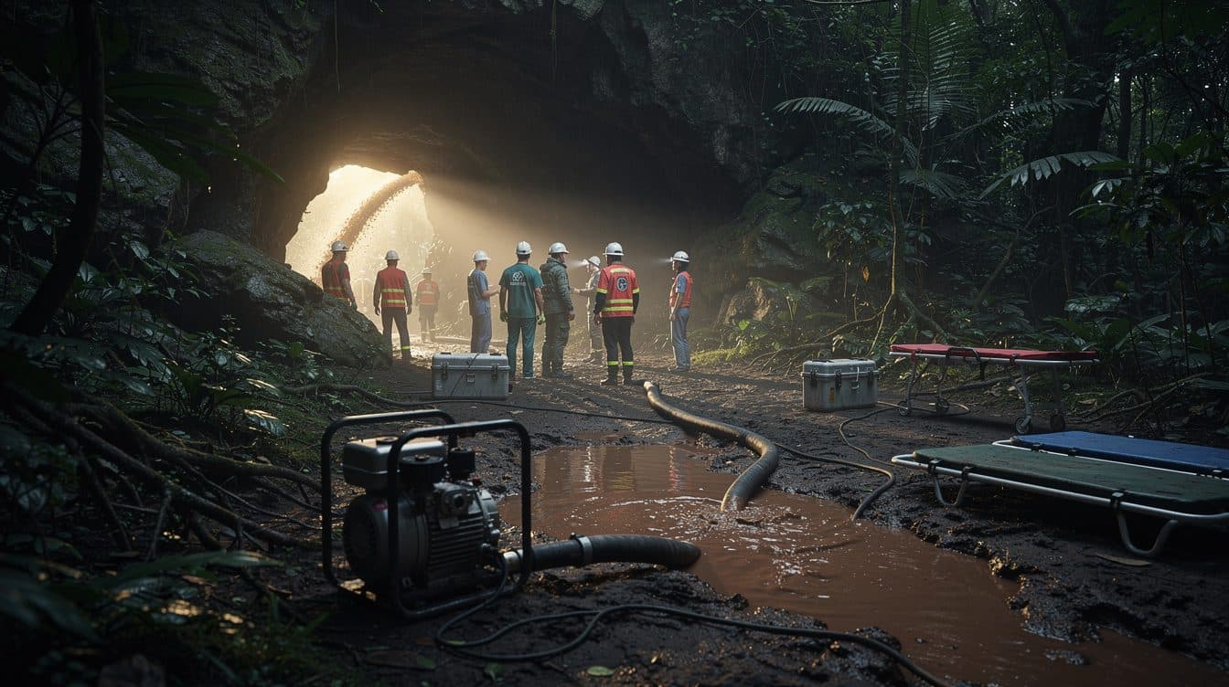 Laos : Cinq chercheurs d’or retrouvés vivants après plus d’une semaine piégés dans une grotte inondée