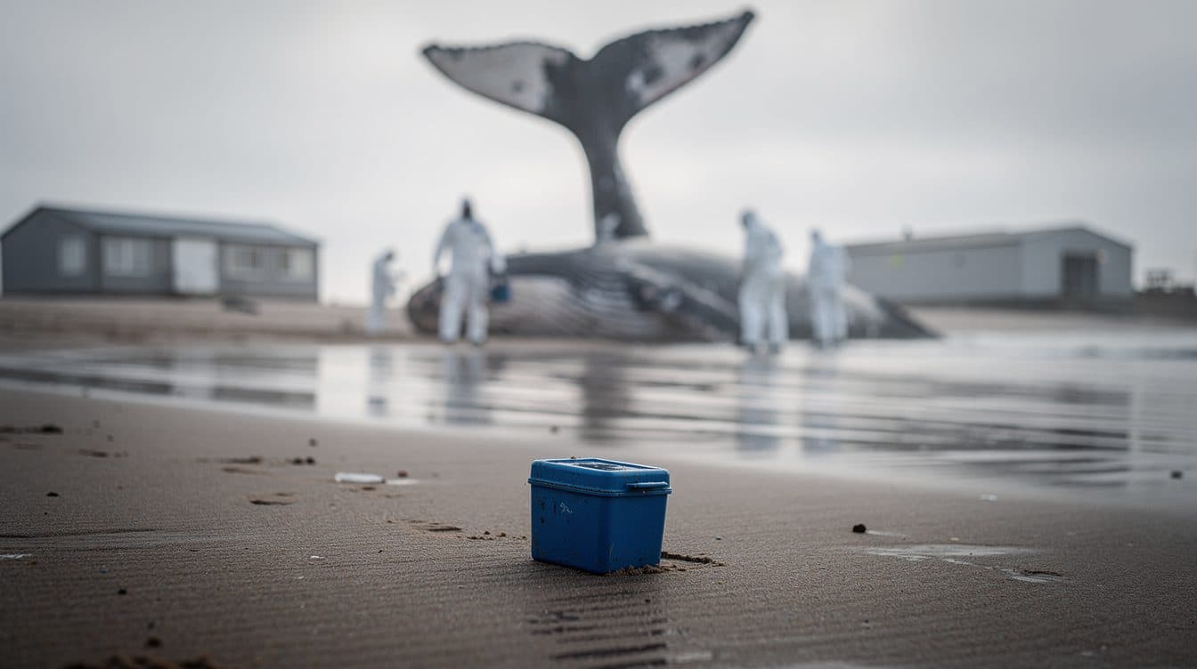 Autopsie du rorqual commun Timmy à Anholt a commencé